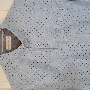 7DIAMONDS button down shirt blue  NWOT premium products, sophisticated design